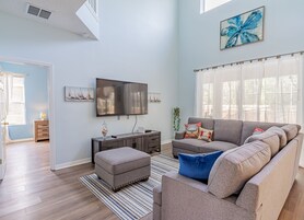 Luxury Villa, Multiple Bedrooms, Private Pool | Living area