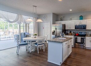 Luxury Villa, Multiple Bedrooms, Private Pool | Private kitchen | Full-size fridge, microwave, oven, stovetop - 7 Bedroom Villa, Private Pool, Resort Amenities (Kissimmee)