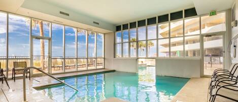 Indoor pool, outdoor pool