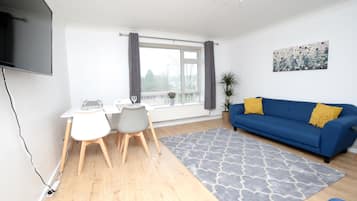 Apartment, 2 Bedrooms | Living area | Flat-screen TV