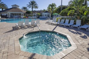 Outdoor spa tub - Sable Palms Villa by VillaDirect (Kissimmee)