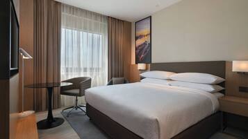 Minibar, in-room safe, desk, blackout curtains