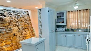 Coffee/tea maker, fridge, microwave, stovetop - Cozy Hilltop Apt w/ Scenic Mountain + City Views (Port of Spain)