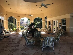 Terrace/patio - This amazing 6 Bedroom property with a lake view is spacious and newly furnished (Kissimmee)