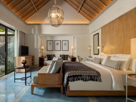 别墅, 1 间卧室, 私人游泳池 (Manggarai) | 高档床上用品、迷你吧、客房内保险箱、特色装修