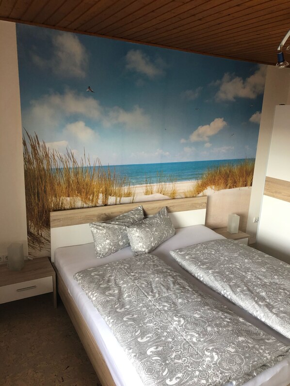 1 bedroom, travel crib, free WiFi, bed sheets