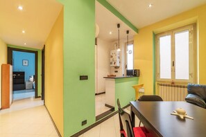 Dining - GuestHost - Cozy apartment located on the fourth floor of a period building equipped with a lift (not suitable for the disabled).Our accommodation can accommodate up to 3 people in 60 square meters of space, has a single sofa bed in the living room and a (Roma)