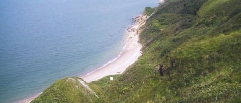 Vlak bij het strand