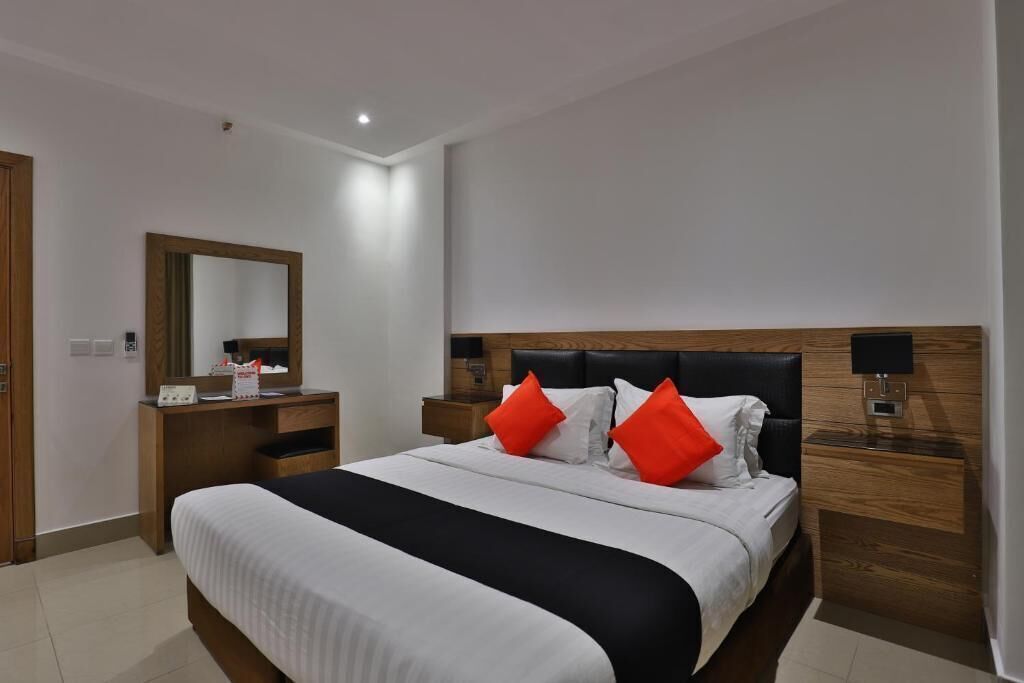 Ropa de cama de alta calidad, edredón y minibar 