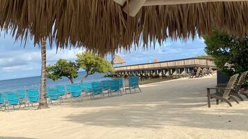 Sun loungers, beach towels