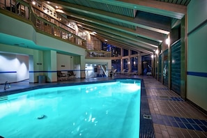 Indoor pool, a heated pool