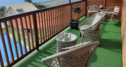 Auberge du Pavé, habitación doble vista mar
