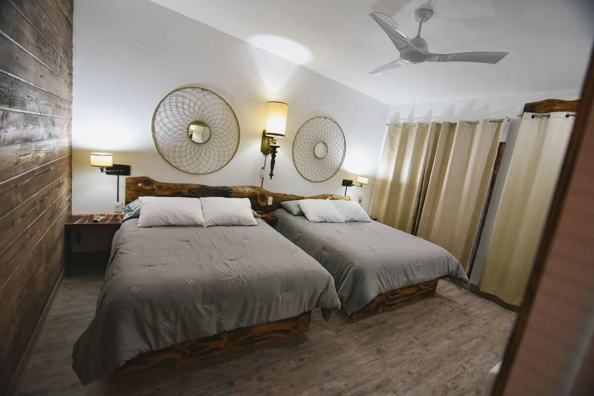 Duplex familial, 1 chambre, vue sur la vallée | 1 chambre, couette en duvet, lit avec matelas en mousse à mémoire