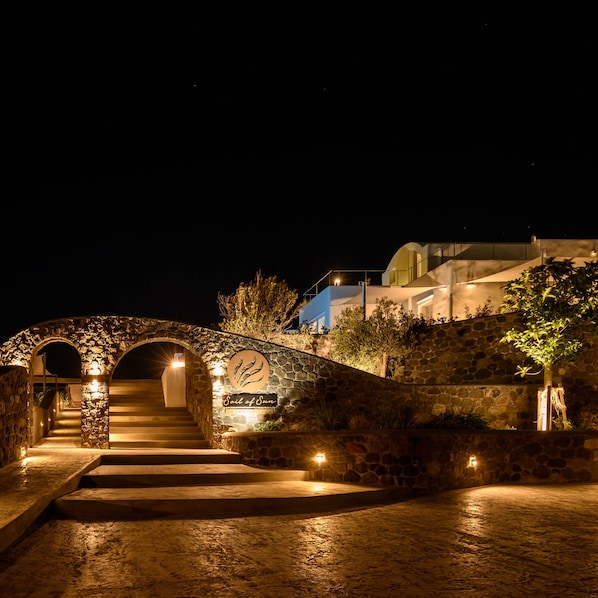 Front of property – evening/night