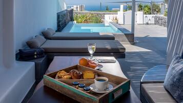 Deluxe-Villa, eigener Pool | Terrasse/Patio