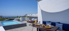 Deluxe Villa, Private Pool | Terrace/patio - Soil of Sun Luxury Villas (Santorini)