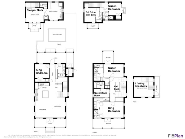 Floor plan - Sleeps 18 with Private Pool! Steps to beach walkover, Water views (Panama City Beach)