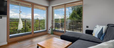 Lägenhet Design - 1 sovrum - utsikt mot staden (3) | Sängtillbehör av högsta kvalitet, individuell inredning och unika möbler