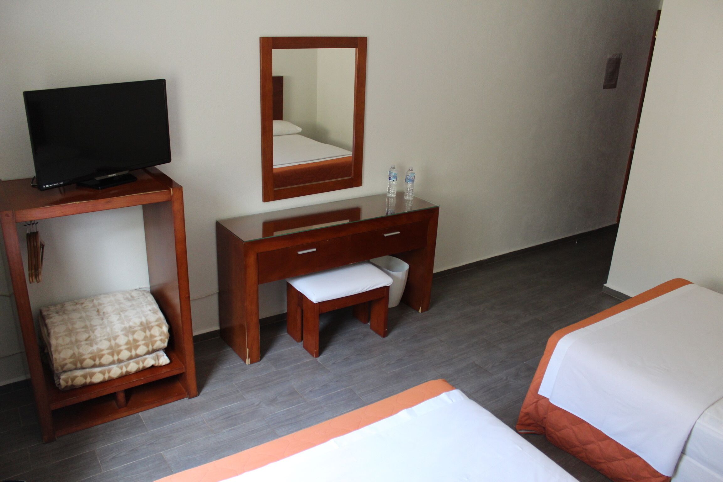 standard room, 2 double beds | desk, laptop workspace, free wifi, bed sheets