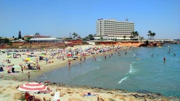 Vlak bij het strand
