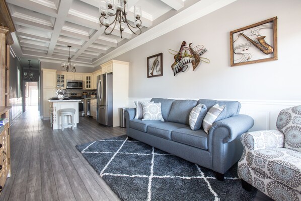 Een flatscreentelevisie