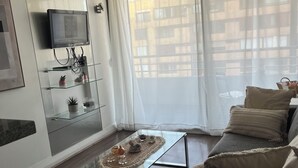 Smart-TV og peis