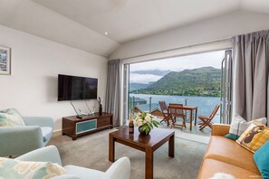 Private 2 Bedrooms Executive Apartment | Living area | Flat-screen TV, Netflix - Alpine Village - 2 Bedroom Executive Apartment (Queenstown)
