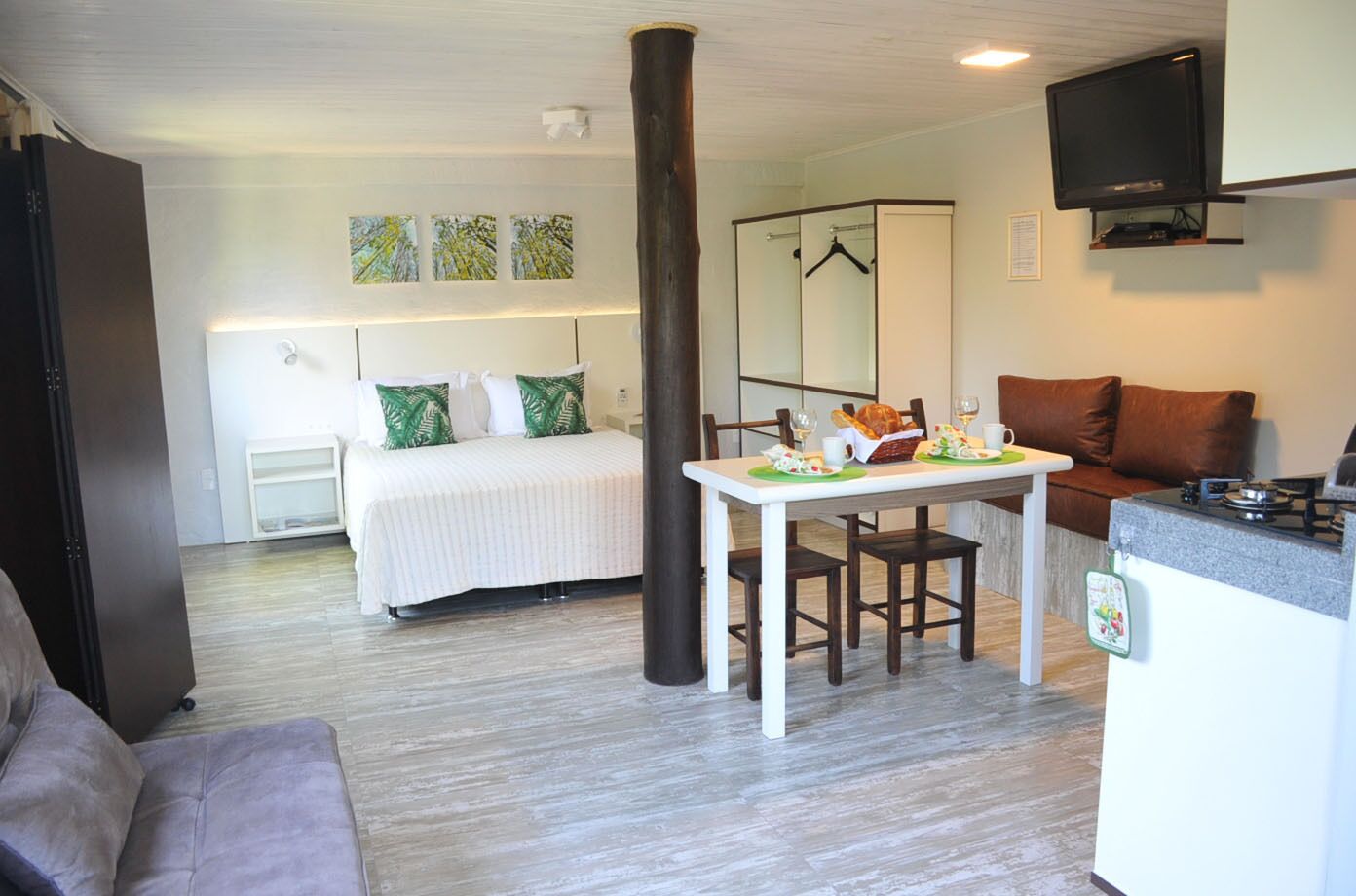 Comfort-studiolejlighed (Studio Mar Vista para Piscina) | Individuelt design, individuel indretning, mørklægningsgardiner