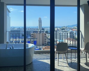 Romantische studio | Uitzicht vanuit de kamer