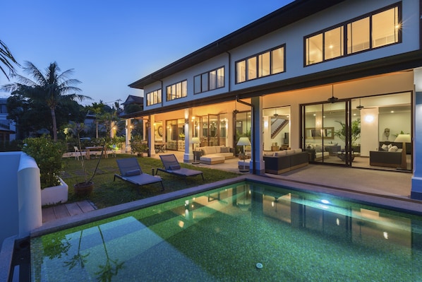 Front of property – evening/night