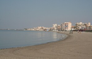 Vlak bij het strand, vissen
