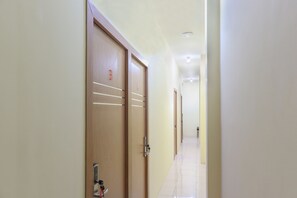 Secure entryways lead to rooms and offices.