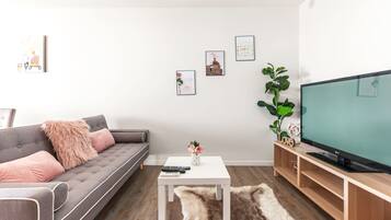 City Apartment, 1 Bedroom | Living area | Smart TV