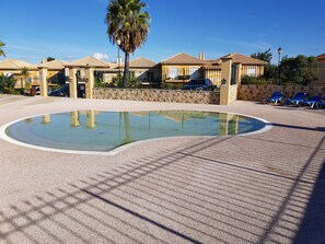 A heated pool