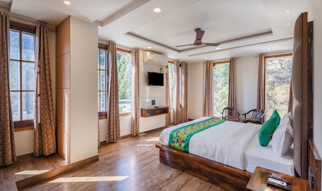 Muebles diferentes, escritorio, cortinas blackout y ropa de cama