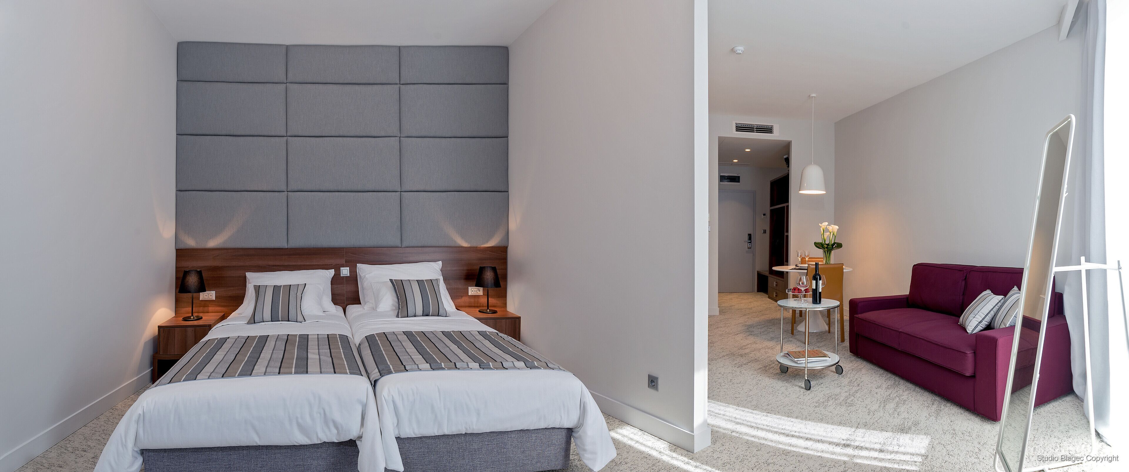 Studio Apartment | Premium bedding, down comforters, minibar, in-room safe