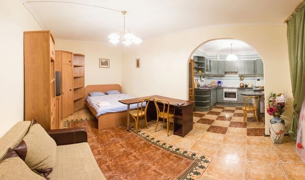 Appartement | 1 chambre, fer et planche à repasser, accès au Wi-Fi (inclus)