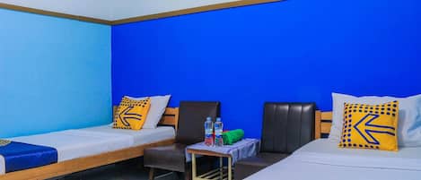 Free WiFi, bed sheets