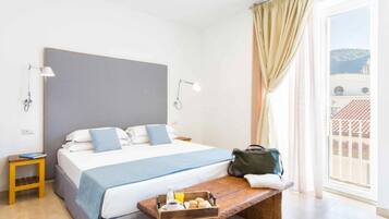 1 bedroom, desk, iron/ironing board, travel cot