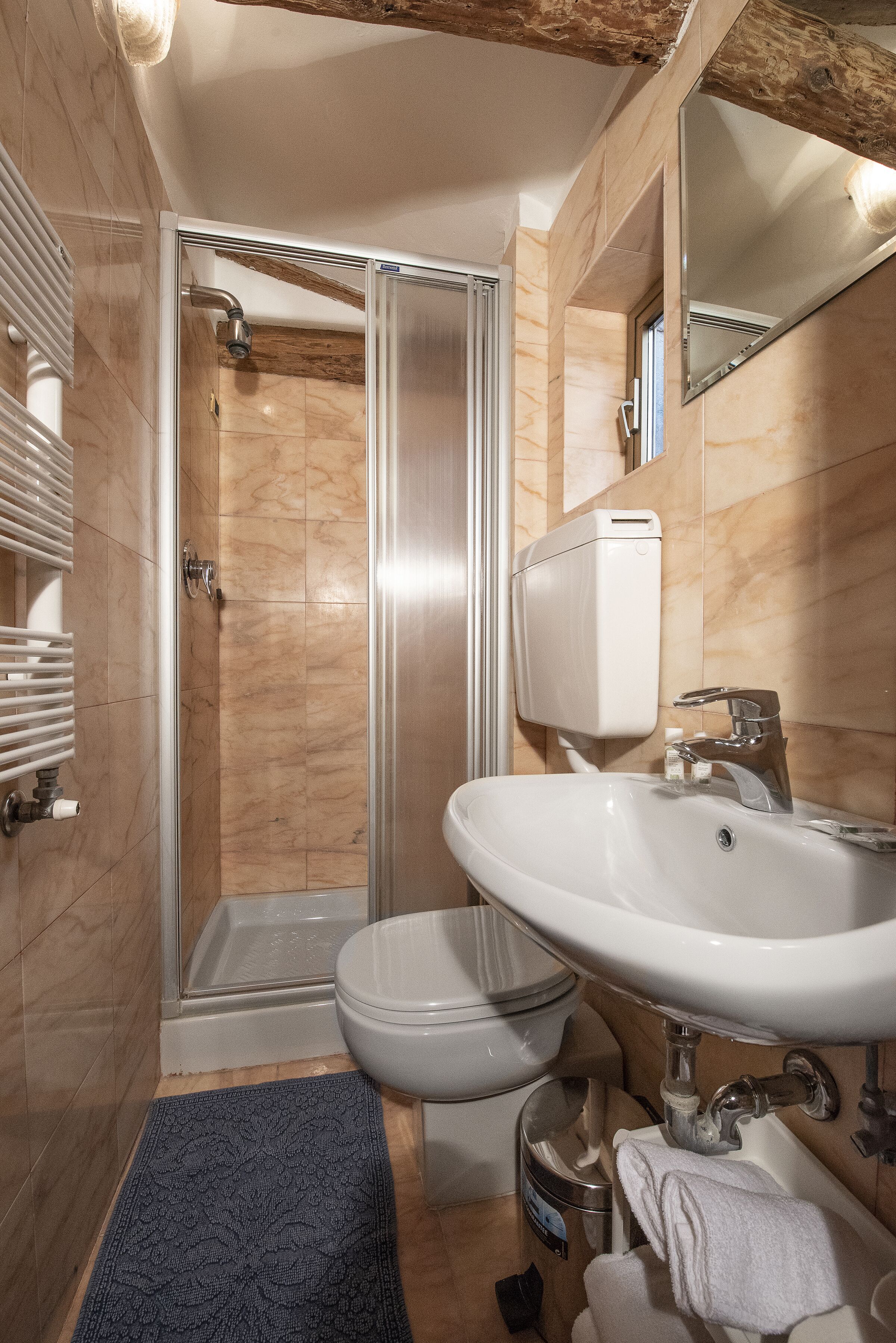 Shower, rainfall showerhead, hair dryer, bidet