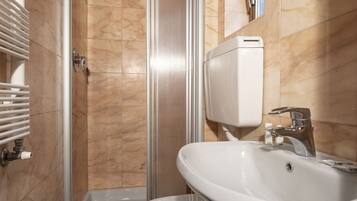 Shower, rainfall showerhead, hair dryer, bidet