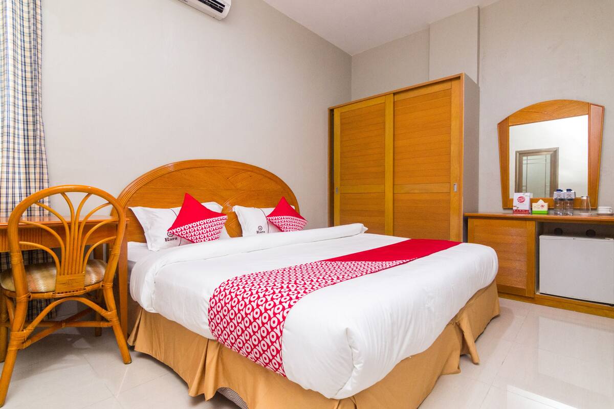 Kamar Double Standar | Meja kerja, Wi-Fi gratis, dan seprai linen