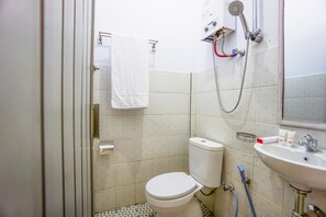 Douche, serviettes fournies