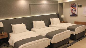 Premium bedding, minibar, in-room safe, desk