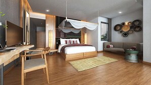 Zwekapin Deluxe Room | 고급 침구, 객실 내 금고, 책상, 노트북 작업 공간