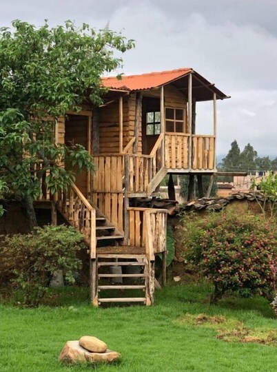 Beautiful old hacienda house in the middle of the countryside.