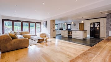 Cottage | Living area | TV, fireplace, table tennis