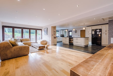 Cottage | Living area | TV, fireplace, table tennis