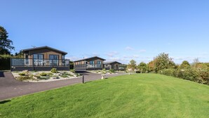 A modern two-story house with a paved driveway and a well-maintained lawn. - Alder Lodge (Newton Abbot)