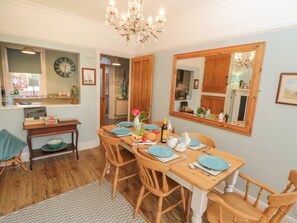 Cottage | Private kitchen | Dishwasher, high chair, cookware/dishes/utensils - Arden House (Whitby)